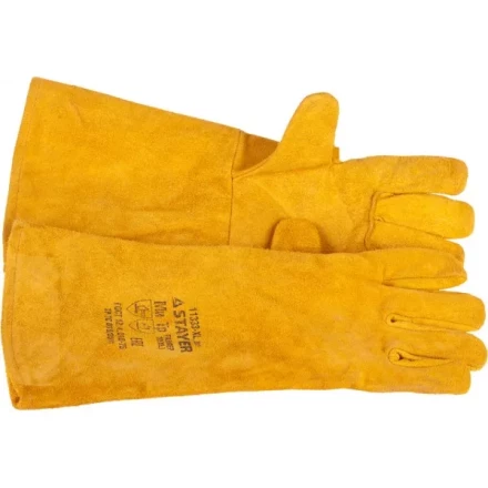 Термостойкие краги STAYER "PROFI" с подкладкой, для сварки и тяжелых механических работ, с подкладкой, 400мм 11333-XL_z01 купить в Уфе