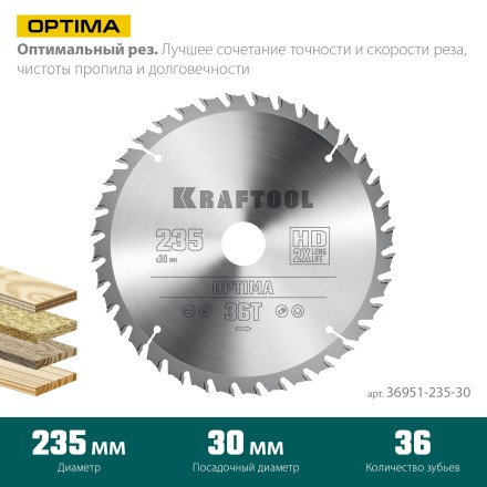 Диск пильный OPTIMA, повышенный ресурс 36951-235-30 купить в Уфе
