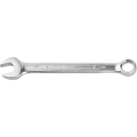 Ключ ЗУБР &quot;ПРОФИ&quot; гаечный комбинированный, Cr-V сталь, хромированный, 12мм 27022-12 купить в Уфе