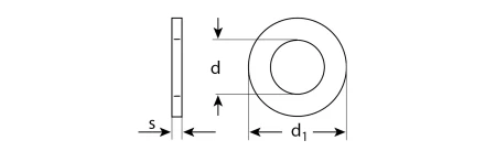 Шайбы DIN 125A коробка 5 кг серия МАСТЕР купить в Уфе