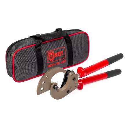 Секторные ножницы диэлектрические КВТ НСТи-40 для резки кабелей до 40 мм, проводов АС со стальным сердечником и прутков из низкоуглеродистой стали (84395) купить в Уфе