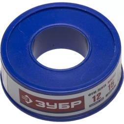 Фумлента ЗУБР "МАСТЕР", плотность 0,25 г/см3, 0,1ммх12ммх15м 12373-12-025