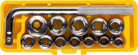 Набор STAYER Торцовые головки &quot;MASTER&quot; POCKET в пласт боксе, 13 предметов 2-26089-H13 купить в Уфе