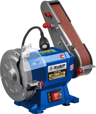 ЗУБР d 150, 50x686 мм лента, 300 Вт, заточной станок с шлифовальной лентой, Профессионал (ПТЛ-150) купить в Уфе