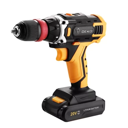 Дрель аккумуляторная DEKO DKCD20FU-Li SET3, 063-4177, со съемным патроном купить в Уфе