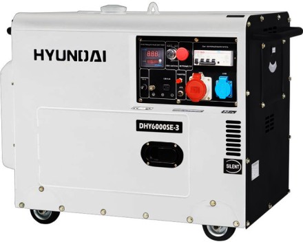 Дизельный генератор Hyundai DHY 6000SE-3 купить в Уфе