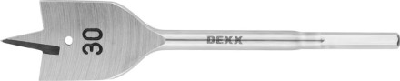 Сверло по дереву перовое, шестигранный хвостовик, DEXX 2945-30, d=30мм 2945-30 купить в Уфе