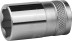 Торцовая головка KRAFTOOL &quot;INDUSTRIE QUALITAT&quot;, Cr-V, SUPER-LOCK, хромосатинированная, 1/2&quot;, 16 мм 27801-16_z01 купить в Уфе