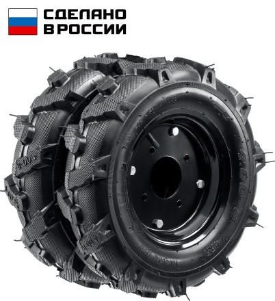 ЗУБР КП-1, 4.00-8, 2 шт., пневматические колеса для мотоблоков (707106-1) купить в Уфе