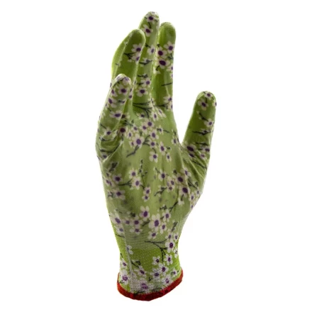 Перчатки садовые из полиэстера с нитрильным обливом, MIX цветов, M Palisad 67864 купить в Уфе