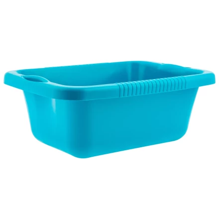 Таз пластмассовый прямоугольный 25 л, бирюзовый, Home Palisad 929935 купить в Уфе