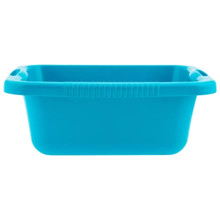 Таз пластмассовый прямоугольный 25 л, бирюзовый, Home Palisad 929935 купить в Уфе