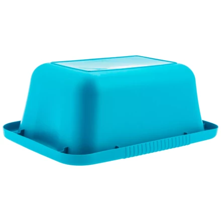 Таз пластмассовый прямоугольный 25 л, бирюзовый, Home Palisad 929935 купить в Уфе