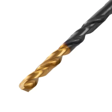 Сверло по металлу, 3,8 мм, HSS-Tin, Golden Tip, 10 шт. Denzel 717208 купить в Уфе