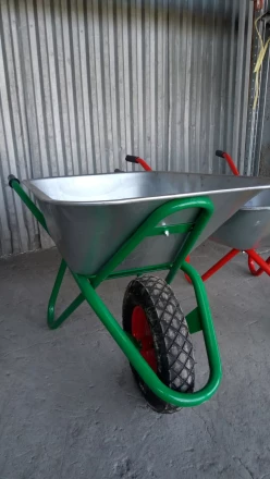 Тачка садово-строительная усиленная грузоподъемность 200 кг объем 90 л PALISAD 68935 купить в Уфе