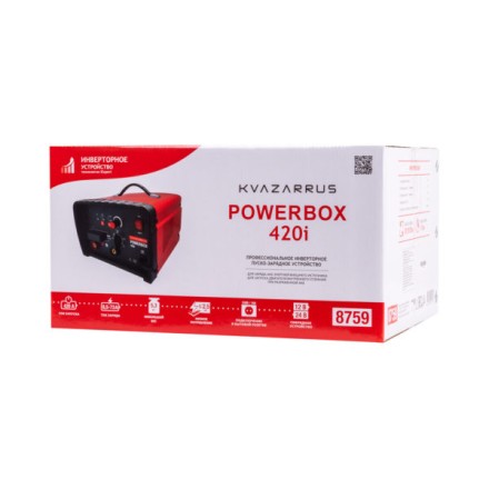 Инверторное пуско-зарядное устройство KVAZARRUS PowerBox 420i, таймер, цветная коробка купить в Уфе