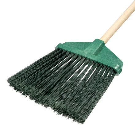 Метла полипропиленовая Сибртех, 345 х 200 х 1420 мм, веерная распушенная, деревянный черенок, Россия, 63230 купить в Уфе