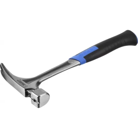 Молоток-гвоздодер ЗУБР &quot;ПРОФЕССИОНАЛ&quot; цельнокованый с магнитом и двухкомпонентной рукояткой, 580г 20258-580 купить в Уфе