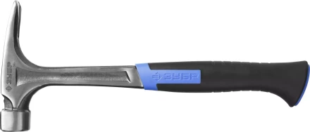 Молоток-гвоздодер ЗУБР &quot;ПРОФЕССИОНАЛ&quot; цельнокованый с магнитом и двухкомпонентной рукояткой, 580г 20258-580 купить в Уфе