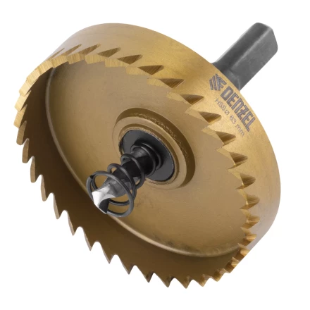 Коронка по металлу HSS, 63 мм, нитридтитановое покрытие Denzel 724120 купить в Уфе