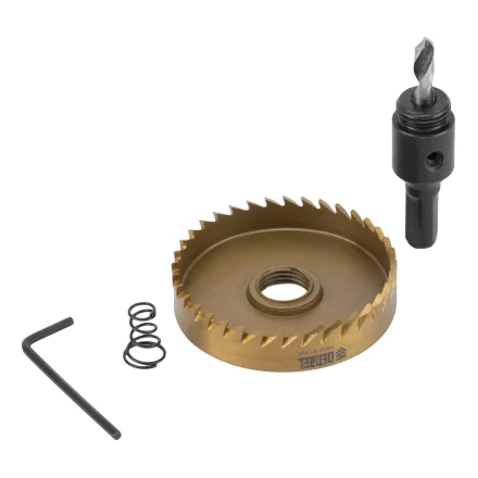 Коронка по металлу HSS, 63 мм, нитридтитановое покрытие Denzel 724120 купить в Уфе