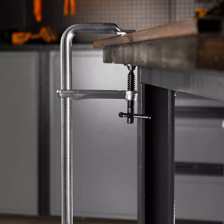 Струбцина F-образная Denzel 20471, 100x400мм, кованая купить в Уфе