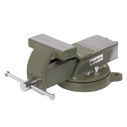 Тиски слесарные Сибртех 18618, 100 мм, стальные, поворотные купить в Уфе