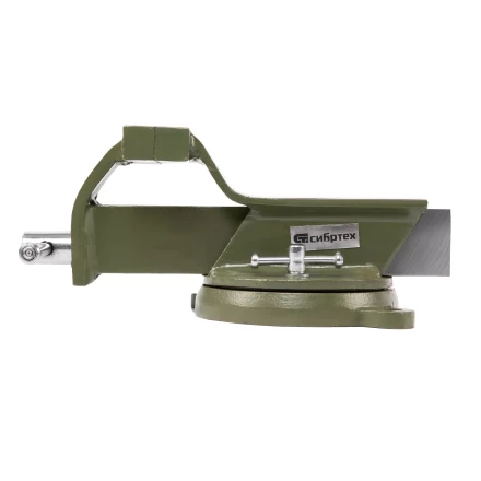 Тиски слесарные Сибртех 18618, 100 мм, стальные, поворотные купить в Уфе