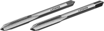 Комплект метчиков STAYER &quot;MASTER&quot;, сталь 9ХС, М6х1,0, 2 шт 28025-06-1.0-H2 купить в Уфе