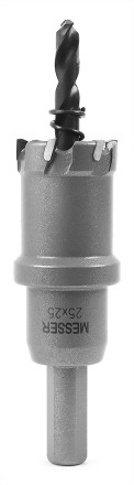 ТСТ коронка MESSER 25X25 с центрирующим сверлом и толкающей пружиной купить в Уфе
