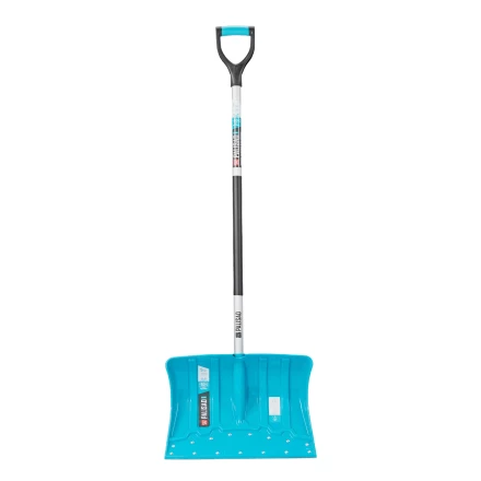 Лопата-скрепер для уборки снега Palisad 61797, полипропилен, 460х320х1300 мм, алюминиевый черенок, ПВХ, LUXE купить в Уфе