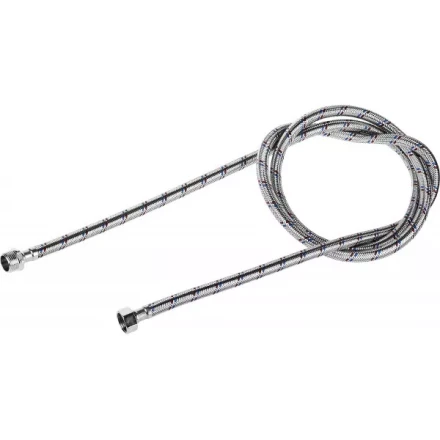 Подводка гибкая ЗУБР для воды, оплетка из нержавеющей стали, г/ш 1/2&quot; - 1,8м 51005-G/S-180 купить в Уфе
