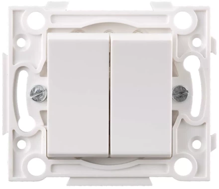 Выключатель СВЕТОЗАР двойной SV-55230-2 купить в Уфе