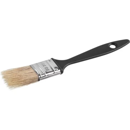 Кисть плоская СИБИН, пластиковая ручка, светлая щетина, 25мм 01008-025 купить в Уфе