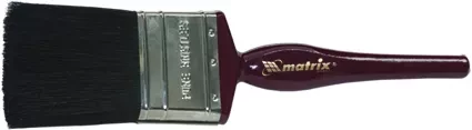 Кисть плоская &quot;Декор&quot; 1&quot; (25 мм) натуральная черная щетина деревянная ручка  MATRIX 82620 купить в Уфе