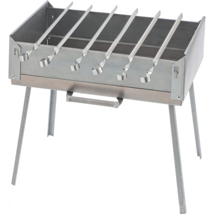 Мангал-дипломат в сумке 410x280x125 1,5 мм 6 шампуров в комплекте PALISAD Camping 69538 купить в Уфе