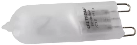 Лампа галогенная СВЕТОЗАР капсульная, матовое стекло, цоколь G9, диаметр 13мм, 75Вт, 220В SV-44897-M купить в Уфе