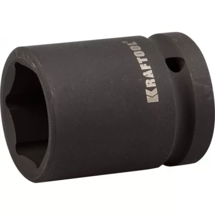 Торцовая головка KRAFTOOL &quot;INDUSTRIE QUALITAT&quot; ударная (3/4&quot;), FLANK, Cr-Mo, фосфатированная, 27 мм 27945-27_z01 купить в Уфе