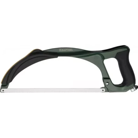 Ножовка по металлу KRAFTOOL TITAN, 170 кг рычажное натяжение, цельная конструкция, обрезиненные рукоятки, биметаллическое полотно, 300 мм 15808_z01 купить в Уфе