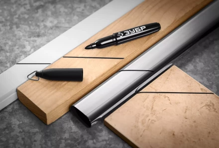 ЗУБР Мини черный, 1-3 мм, 80 шт, перманентный маркер (06331-2) купить в Уфе