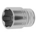 Торцовая головка KRAFTOOL &quot;INDUSTRIE QUALITAT&quot;, Cr-V, SUPER-LOCK, хромосатинированная, 1/2&quot;, 22 мм 27801-22_z01 купить в Уфе