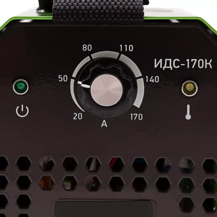 Инверторный аппарат дуговой сварки ИДС-170K, 170 А, ПВ 80%, диаметр электрода 1,6-3,2 мм Сибртех 94393 купить в Уфе