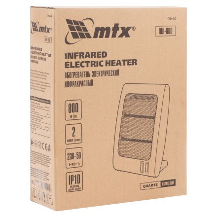 Инфракрасный обогреватель MTX 96448, IQH-800, 230В, 800 Вт купить в Уфе