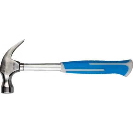 Молоток-гвоздодер ЗУБР цельнометаллический, с двухкомпонентной пластиковой рукояткой, 450г 20250-450_z01 купить в Уфе