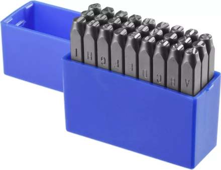 Клейма ЗУБР буквенные латинские, шрифт 5мм 21505-05_z01 купить в Уфе