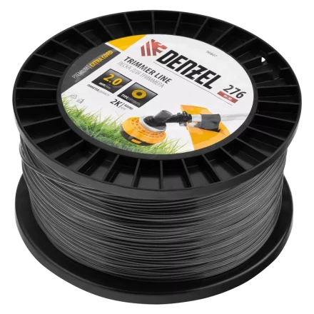 Леска для триммера двухкомпонентная круглая, 2,0мм х 276м, на DIN катушке EXTRA CORD// Denzel 96807 купить в Уфе