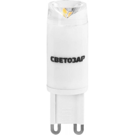 Лампа СВЕТОЗАР светодиодная &quot;LED technology&quot;, цоколь G9, теплый белый свет (3000 К), 2,5Вт (20) 44595-20 купить в Уфе