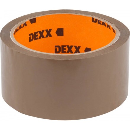 Клейкая лента, DEXX 12057-50-50, упаковочная, коричневая, 40мкм, 48мм х 50м 12057-50-50_z01 купить в Уфе