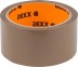 Клейкая лента, DEXX 12057-50-50, упаковочная, коричневая, 40мкм, 48мм х 50м 12057-50-50_z01 купить в Уфе