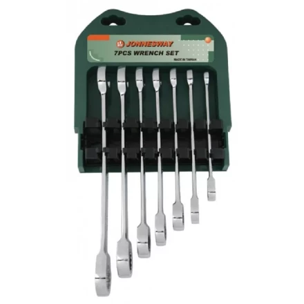 Набор ключей комбинированных трещоточных 10-19мм 7предметов Jonnesway W45107S 47741 купить в Уфе